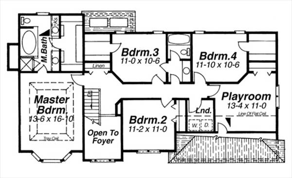 Second Floor image of CASCADE House Plan